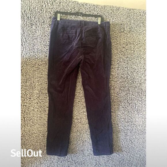 Chico's Women's Navy Blue Corduroy Slim Dress Pants Size 0 - Picture 2 of 7